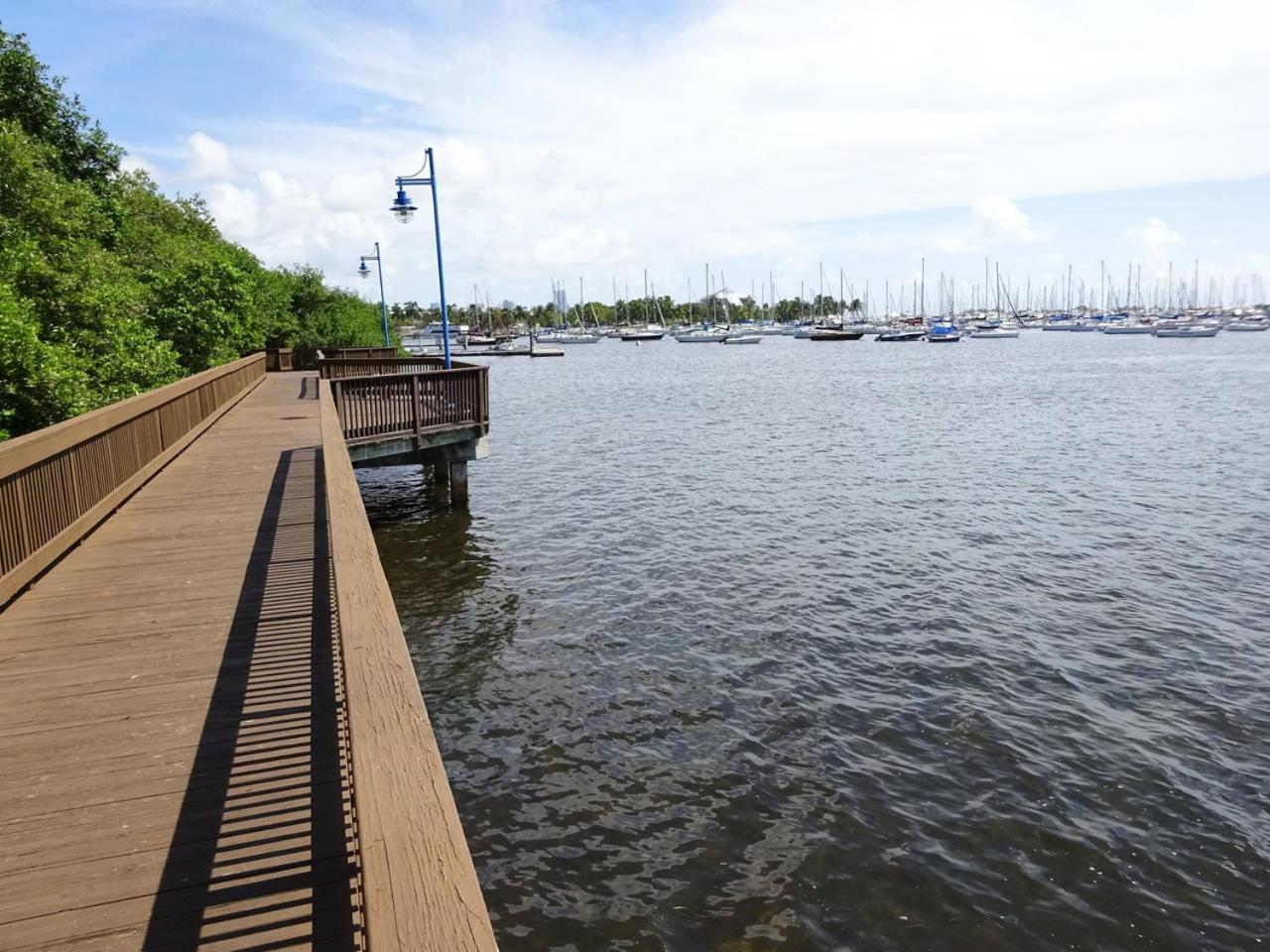 Ocean View Balcony Steps From Restaurants, Peacock Park & Marina Villa Miami Ngoại thất bức ảnh